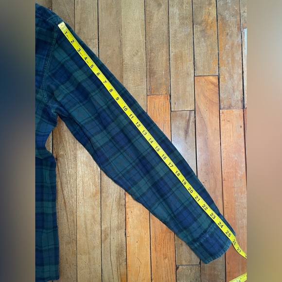 Eddie Bauer green and blue plaid button up - Tall Large - Picture 11 of 11